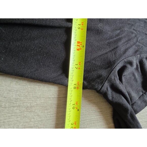 Talbots Black Long Sleeve Ruffle Front Top S - Picture 6 of 7